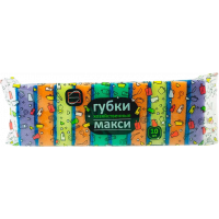 Губка для посуды 10 шт, макси 9,2 х 6,5 х 2,7 см (1/45)