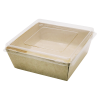 Коробка крафт с плоской крышкой SMART PACK 550 112 х 112 х 50  мм