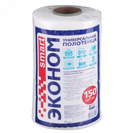 Салфетки протирочные в рулоне Smart Эконом, 20 х 23 см, 150 шт (1/12)