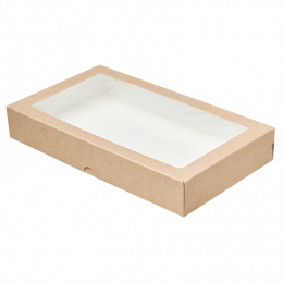 Коробка с окном универсальная TABOX PRO 1450 15 х 26 х 4 см, крафт