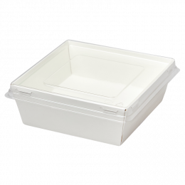 Коробка белая с плоской крышкой SMART PACK 550 112 х 112 х 50  мм (1/450)