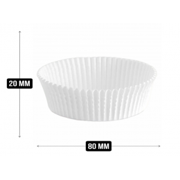Тарталетки бумажные белые 80 x 20 мм, 7000 шт (1/1)